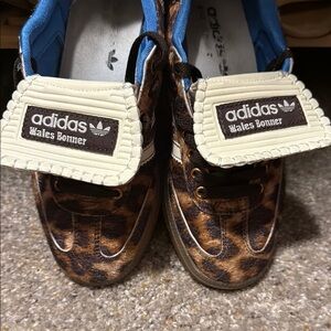 Adidas x Wales Bonner Leopard Print Sneakers read description